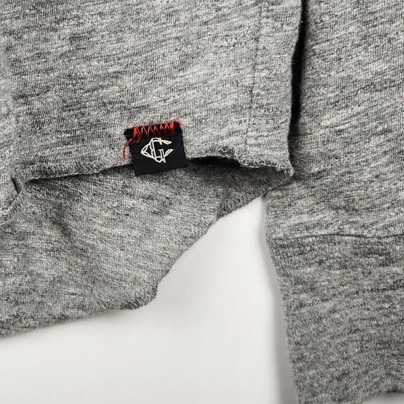 Grayers Heather Gray Cotton Long Sleeve Henley Shirt sz L - Picture 5 of 7